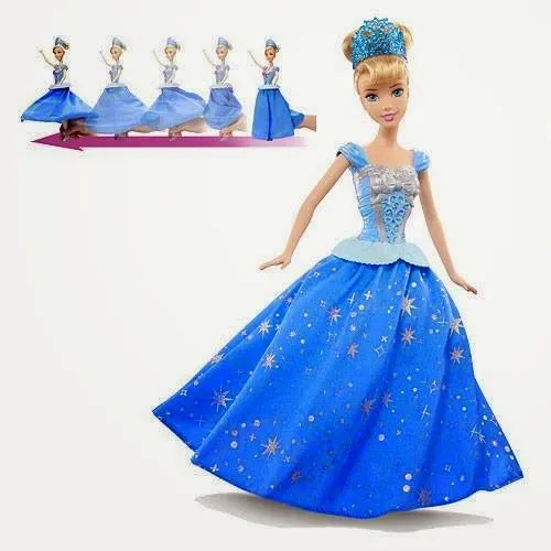 Disney Princess: Muñeca Cenicienta falda giratoria