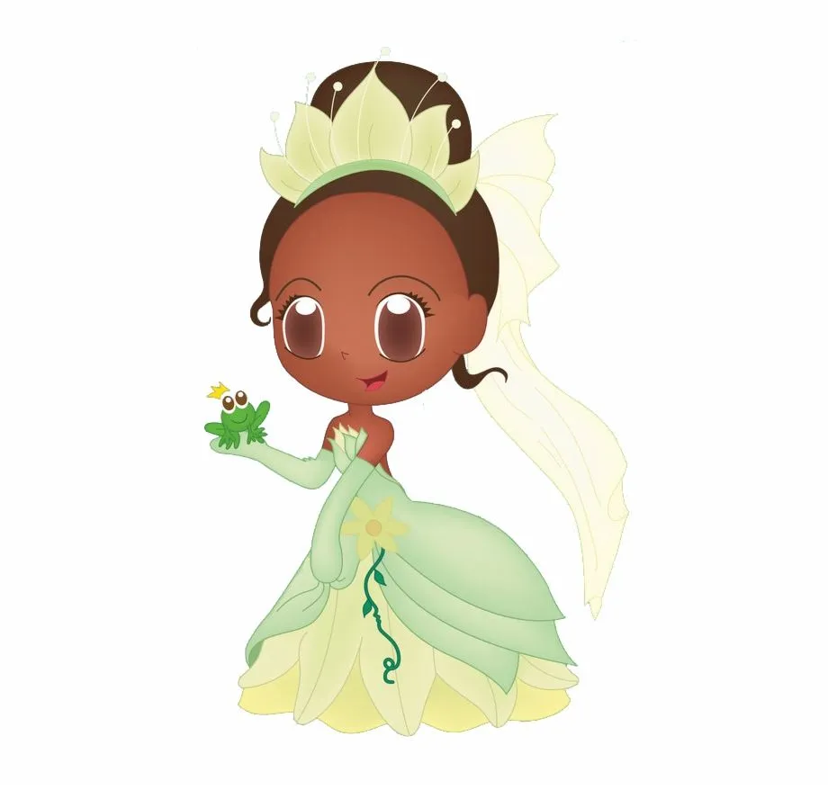 Disney Princesses Clipart Green Princesa Tiana Baby Png - Clip Art Library