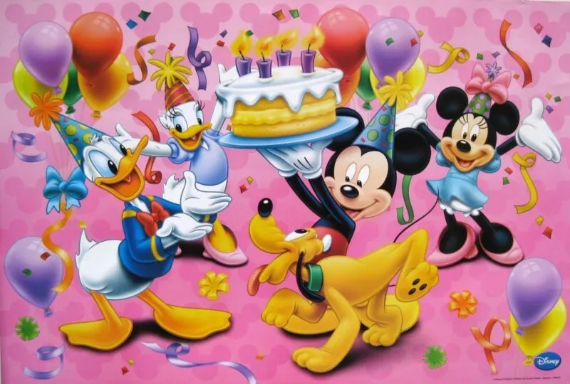 Disney "Mickey Mouse Holding Birthday Cake for Donald Duck" Poster ... Disney "Mickey Mouse Holding Birthday Cake for Donald Duck" Poster ...