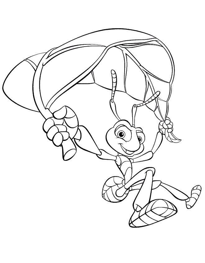 Hormiga disney para colorear