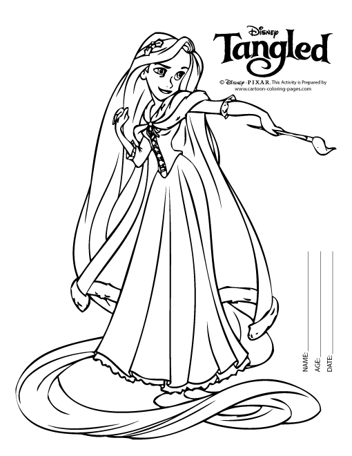 disney tangled coloring pages printable | Rapunzel Colouring Pages ...