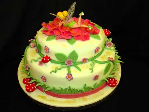 Disney's Tinkerbell Fondant Cake - YouTube