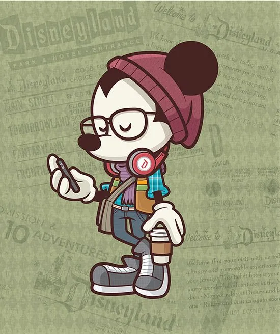 DisneyExaminer — Hipster Mickey. The picture really doesn't need... DisneyExaminer — Hipster Mickey. The picture really doesn't need...