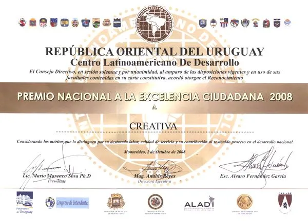 Distinción del CELADE a la Excelencia Ciudadana | Creativa ® Webdesign Distinción del CELADE a la Excelencia Ciudadana | Creativa ® Webdesign