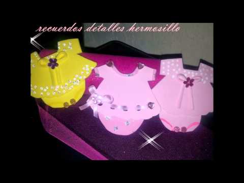 distintivos cosage para baby shower - YouTube