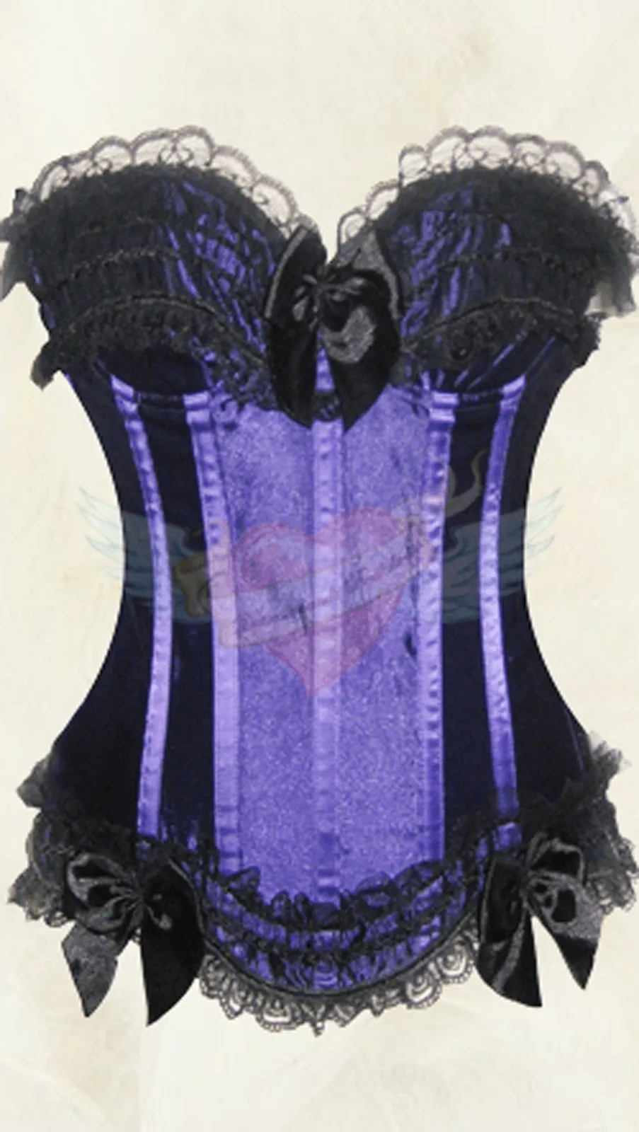 DistorsionandoRealidades·*: ·Corsé Cabaret Morado & Negro· DistorsionandoRealidades·*: ·Corsé Cabaret Morado & Negro·