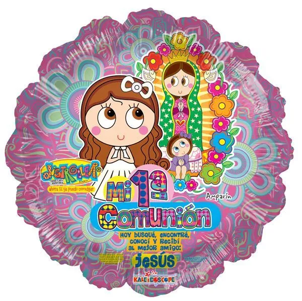 Distroller Comunión Rosa 18. Primera comunión, niña, Globo ... Distroller Comunión Rosa 18. Primera comunión, niña, Globo ...