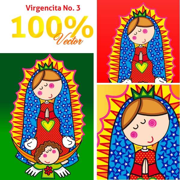 Virgencitas Y Santitos Para Imprimir A Gran Escala Vol. 3 ...