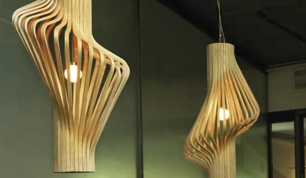 DIVA: lámparas escandinavas de madera laminada
