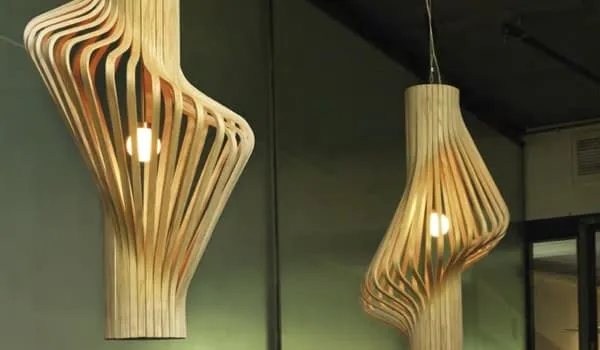 DIVA: lámparas escandinavas de madera laminada DIVA: lámparas escandinavas de madera laminada
