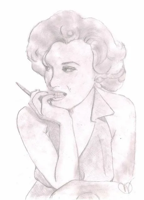 Divas Del Cine: Dibujo de Marilyn Monroe