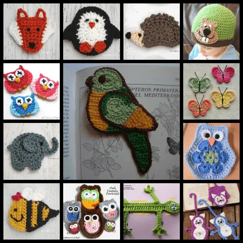 Diversidades: APLIQUES DE ANIMALITOS A CROCHET: MÁS DE 30 PATRONES
