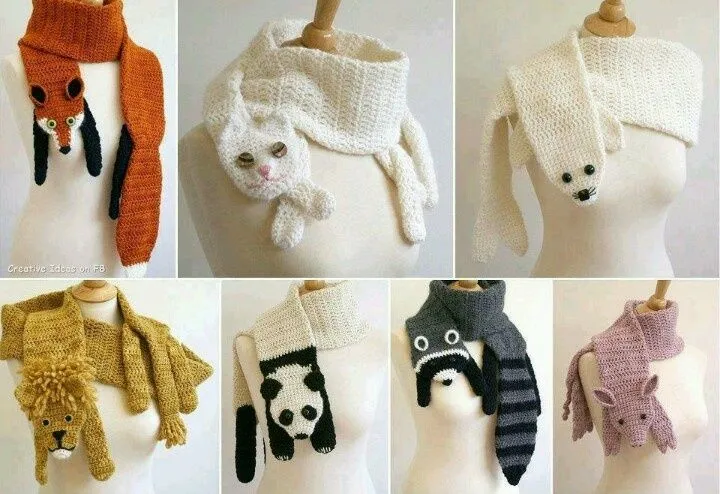 divertidas bufandas de animalitos! | Para los niños | Pinterest divertidas bufandas de animalitos! | Para los niños | Pinterest