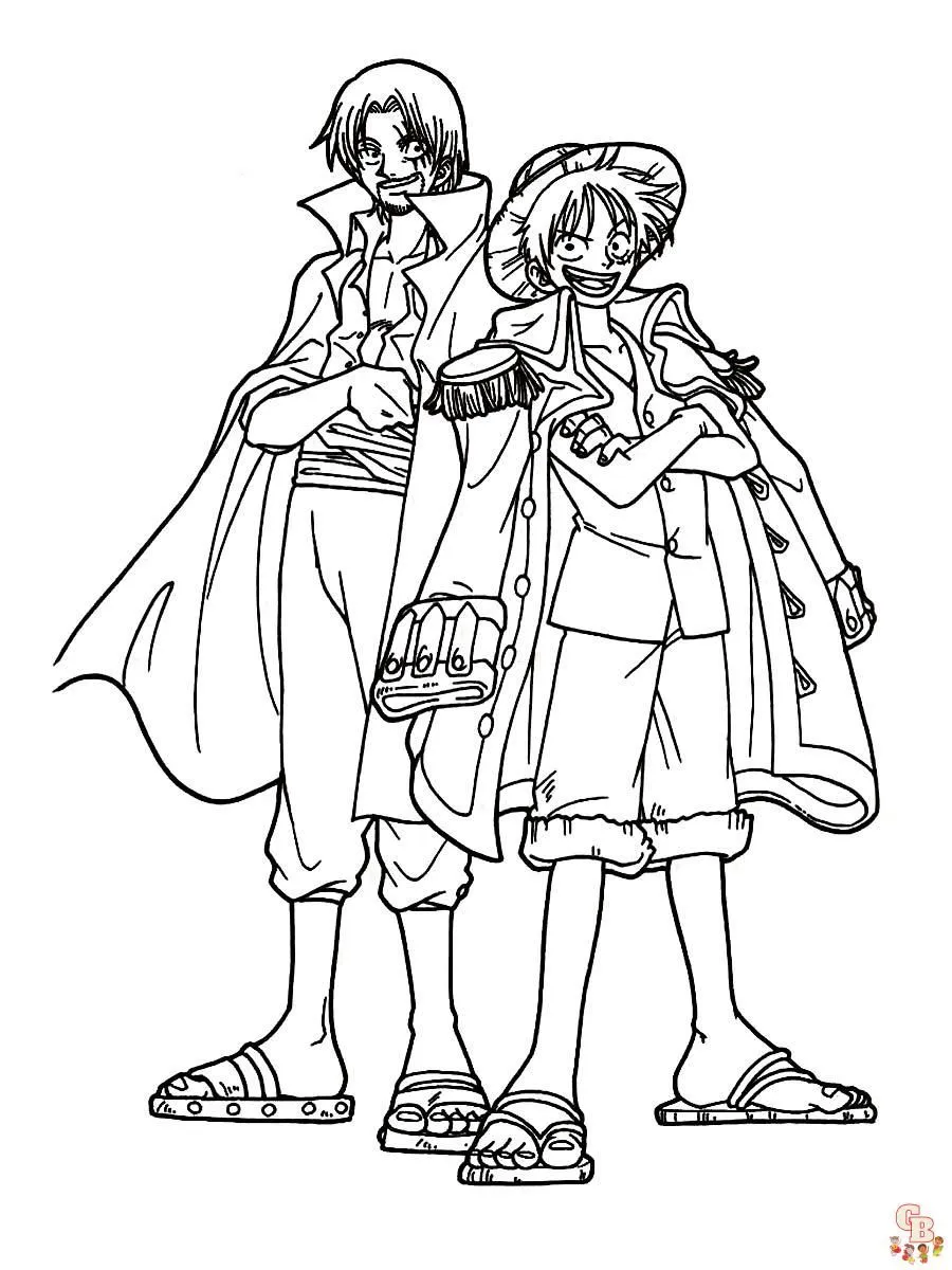 Divertidas dibujos de One Piece para colorear para niños Divertidas dibujos de One Piece para colorear para niños