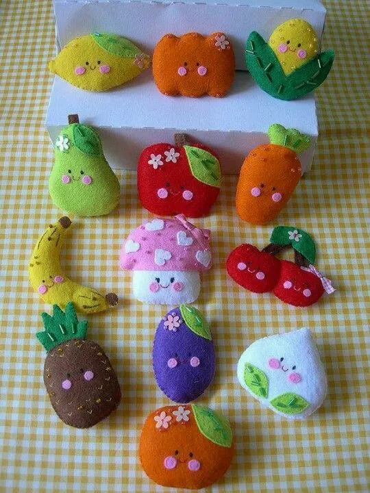 Divertidas frutas y verduras | Con fieltro y más cosicas | Pinterest Divertidas frutas y verduras | Con fieltro y más cosicas | Pinterest