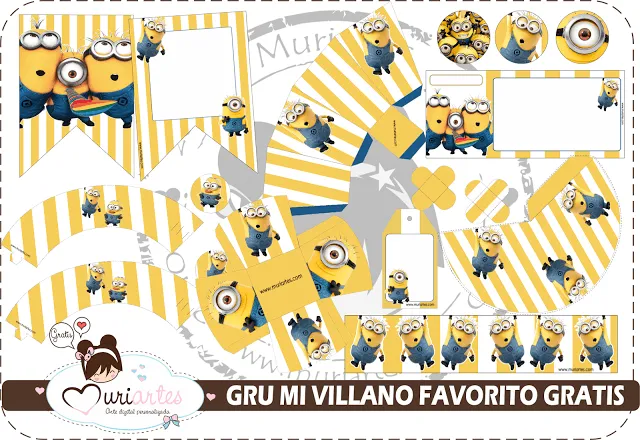 Divertido Kit de Minions para Imprimir Gratis. | Ideas y material ...