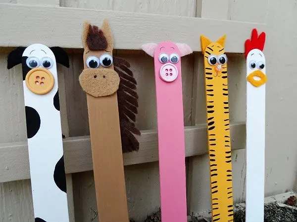 Divertidos animalitos para libros - Guía de MANUALIDADES Divertidos animalitos para libros - Guía de MANUALIDADES