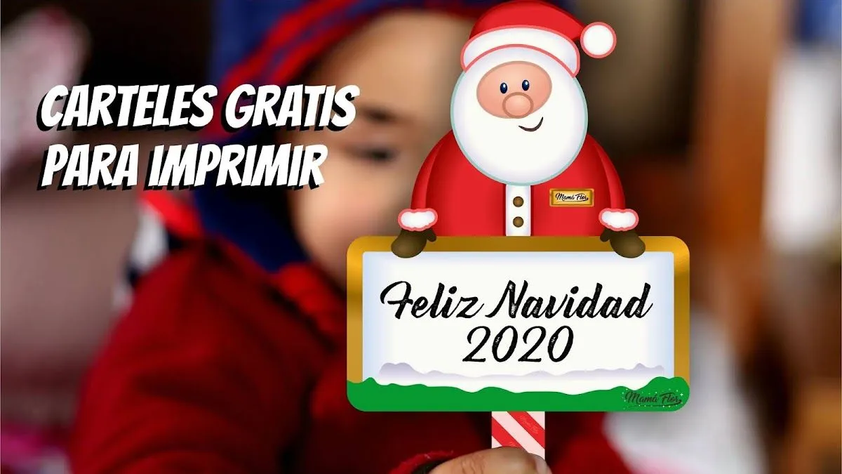 Divertidos Carteles Navideños para Imprimir - MamaFlor.com