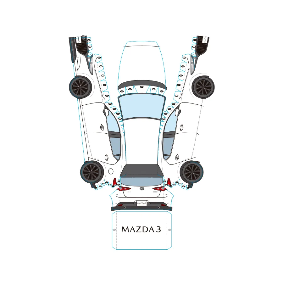 Diviértete armando en papel uno de los modelos de Mazda en papel Diviértete armando en papel uno de los modelos de Mazda en papel