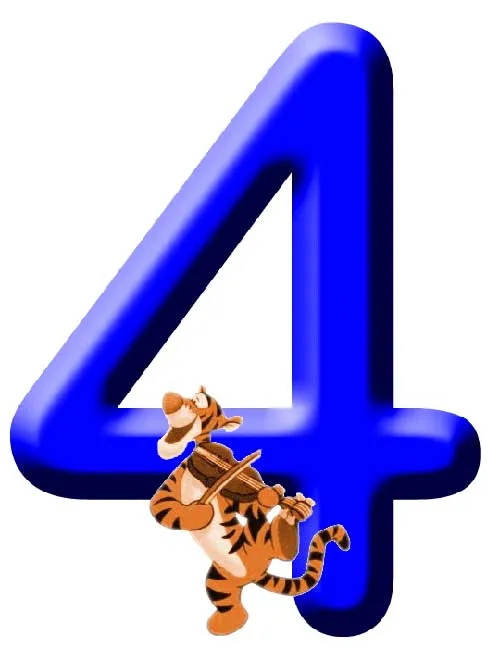 Número 4 animado - Imagui