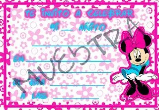 Divinas Creaciones: ?* Invitación de Minnie Mouse *? Divinas Creaciones: ?* Invitación de Minnie Mouse *?