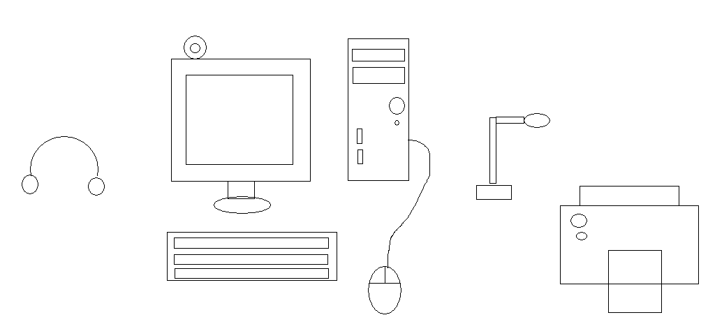 Dibujo la computadora y sus partes - Imagui