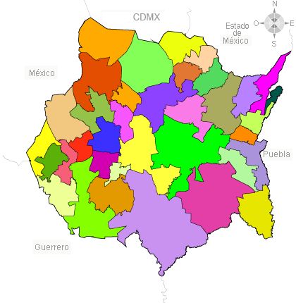 División municipal. Morelos