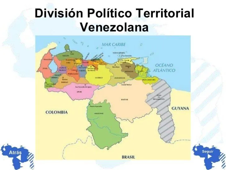 DIVISIÓN POLÍTICA TERRITORIAL DE VENEZUELA: Estados, Límites... DIVISIÓN POLÍTICA TERRITORIAL DE VENEZUELA: Estados, Límites...