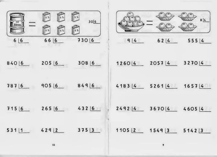 DIVISIONES POR UNA CIFRA 1 : FICHAS PARA NIÑOS DIVISIONES POR UNA CIFRA 1 : FICHAS PARA NIÑOS