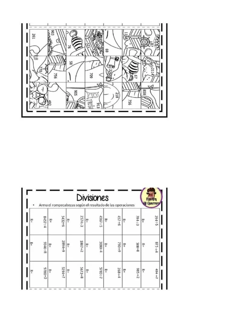 Divisiones Rompecabezas | PDF