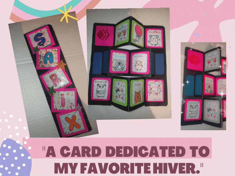 DIY "A card dedicated to my favorite hiver " [ENG/ESP] | PeakD