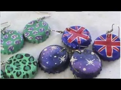 DIY: Aretes de Ficha de refresco - YouTube