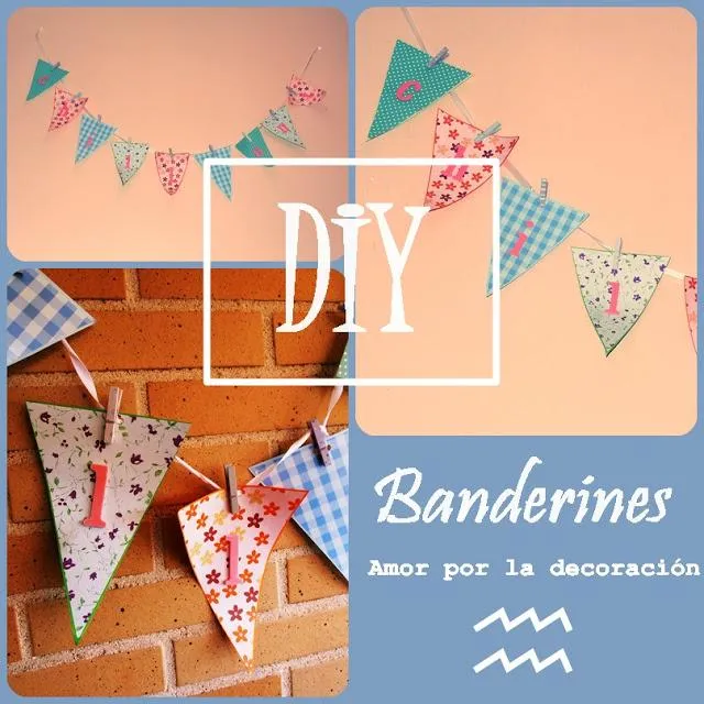 Diy banderines de papel - Paperblog