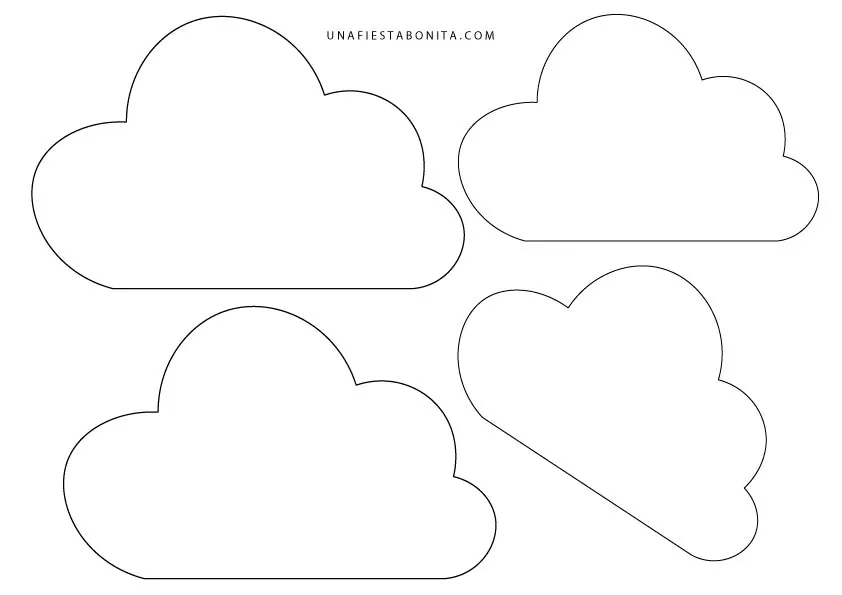 DIY – Cajita en forma de nube para dulces – Una Fiesta Bonita DIY – Cajita en forma de nube para dulces – Una Fiesta Bonita