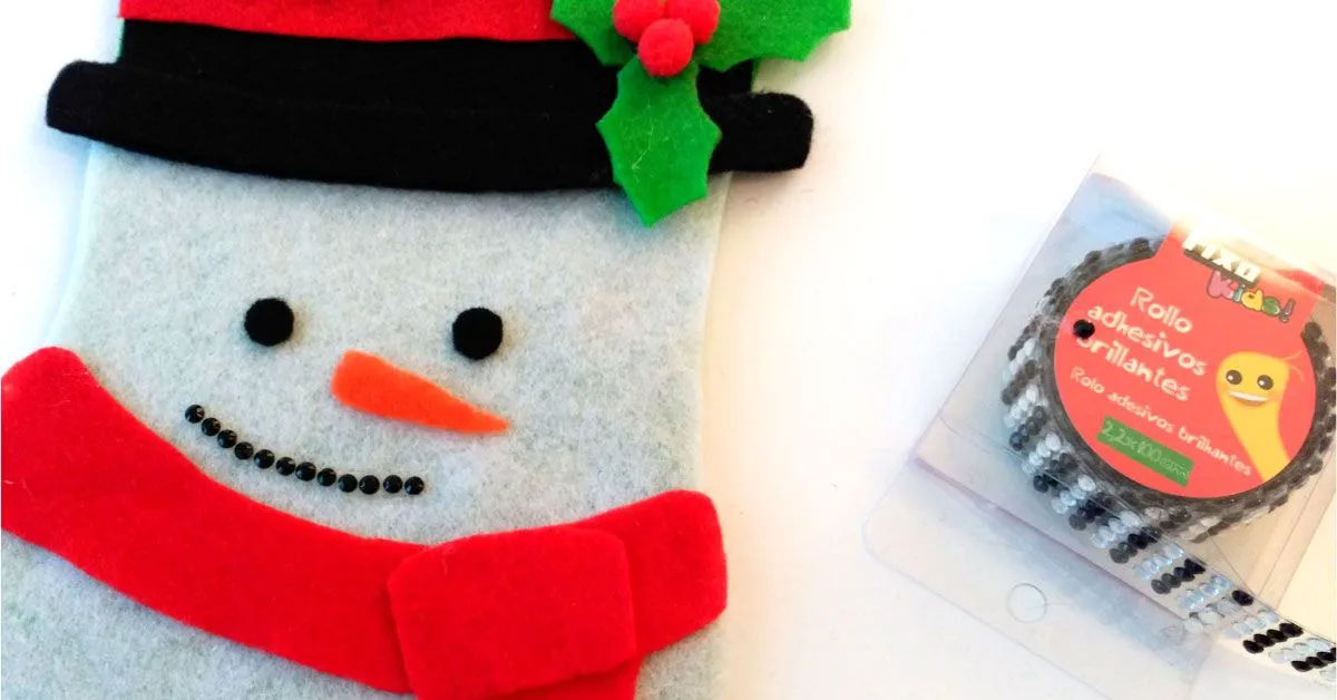DIY: Calcetín de Navidad con forma de muñeco de nieve | Fixo Kids