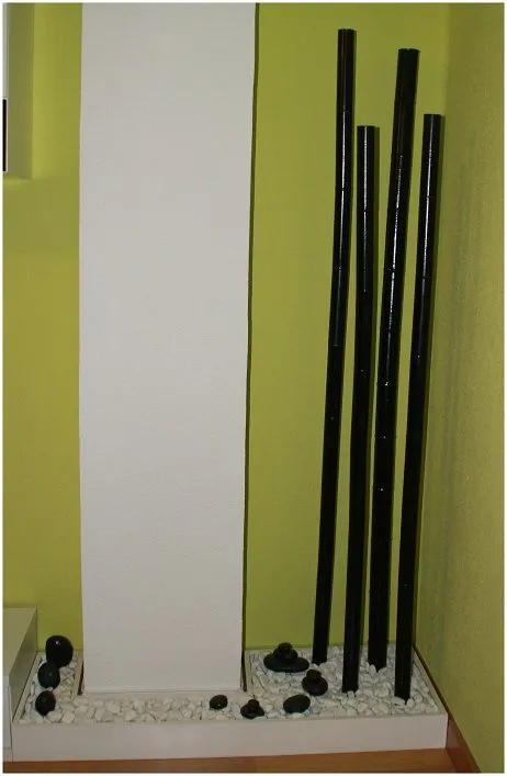 Diy: Las cañas de bambú negro de cartón de Erika : x4duros.com Diy: Las cañas de bambú negro de cartón de Erika : x4duros.com