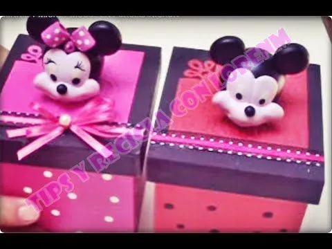 DIY. CARA DE MINNIE Y MICKEY MOUSE EN PORCELANICRON O PORCELANA ...