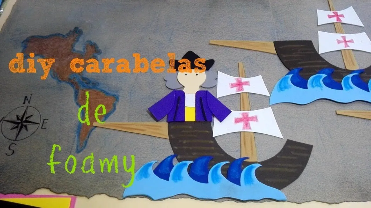 DIY CARABELAS EN FOAMY - YouTube