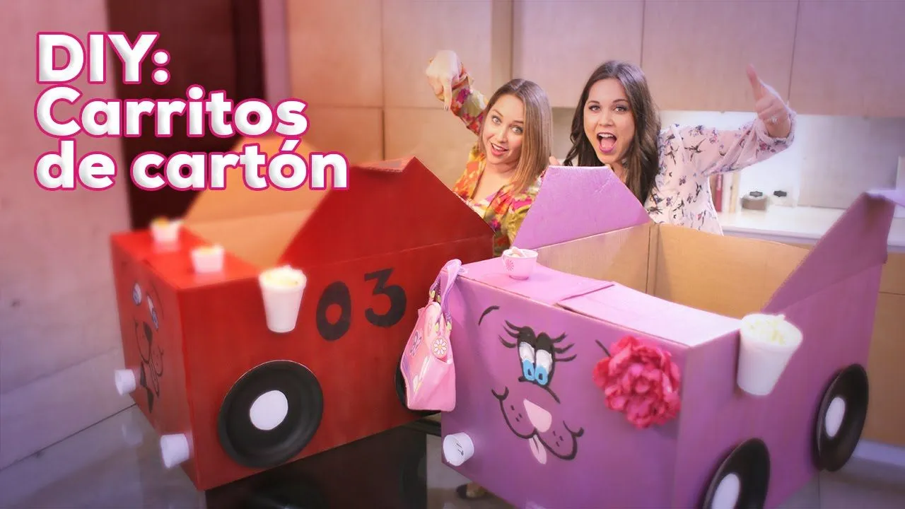 DIY - Cómo hacer un Carrito de Cartón: Especial Día del Niño - YouTube DIY - Cómo hacer un Carrito de Cartón: Especial Día del Niño - YouTube