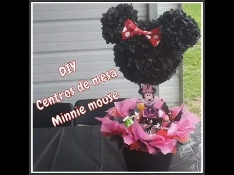 DIY CENTRO DE MESA DE MINNIE MOUSE - Youtube Downloader mp3