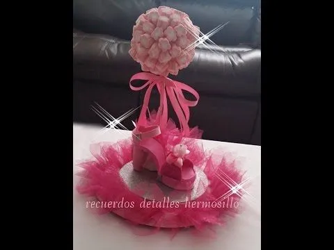 DIY Como Hacer Centro de mesa quince años - YouTube