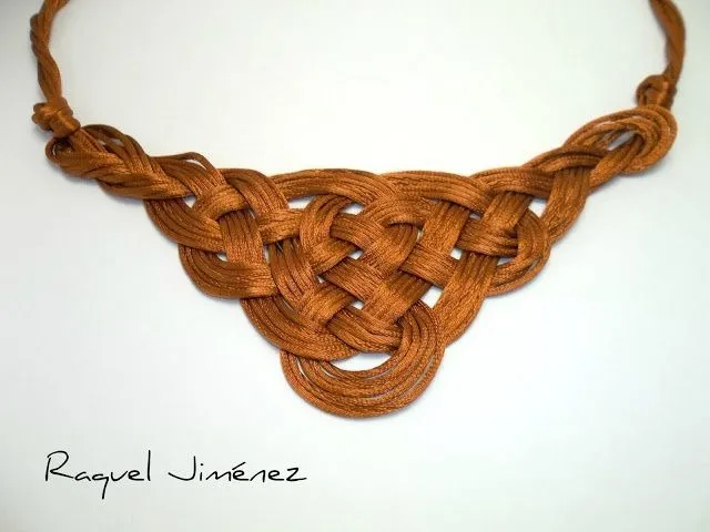 DIY: Collar con nudo celta de la reina Ginebra con hilo cola de ...