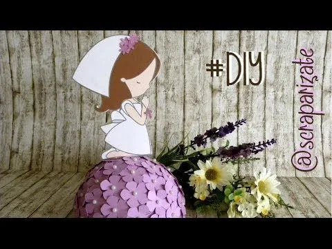 DIY: Communion centerpiece - centro de mesa comunión - YouTube