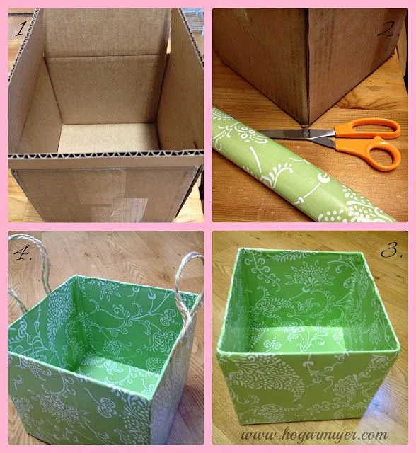 DIY: Contenedores con cajas de cartón – Mama XXI DIY: Contenedores con cajas de cartón – Mama XXI