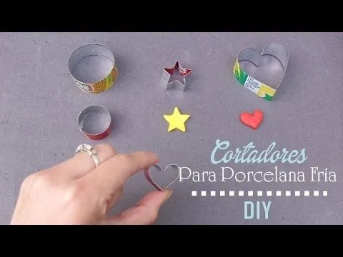 DIY ♥ Cortadores para porcelana fría - YouTube