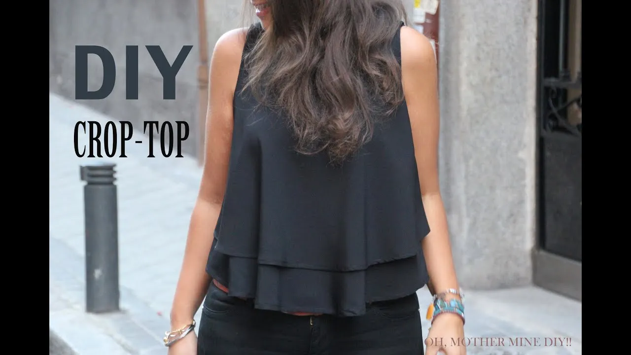 DIY Costura: Cómo hacer blusa crop top (patrones gratis) - YouTube DIY Costura: Cómo hacer blusa crop top (patrones gratis) - YouTube