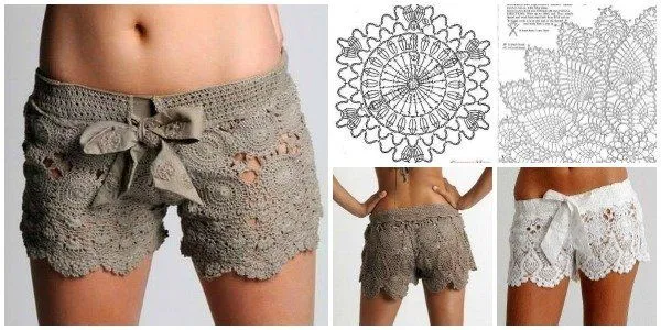DIY Crochet Lace Short Free Pattern | www.FabArtDIY.com DIY Crochet Lace Short Free Pattern | www.FabArtDIY.com