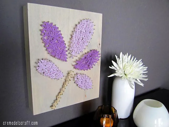 Diy: Un cuadro con clavos e hilo - Paperblog Diy: Un cuadro con clavos e hilo - Paperblog