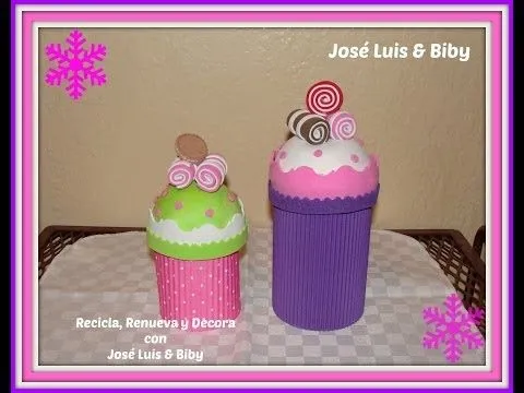 DIY- CupCakes Dulceros Navideños o de Cumpleaños - YouTube