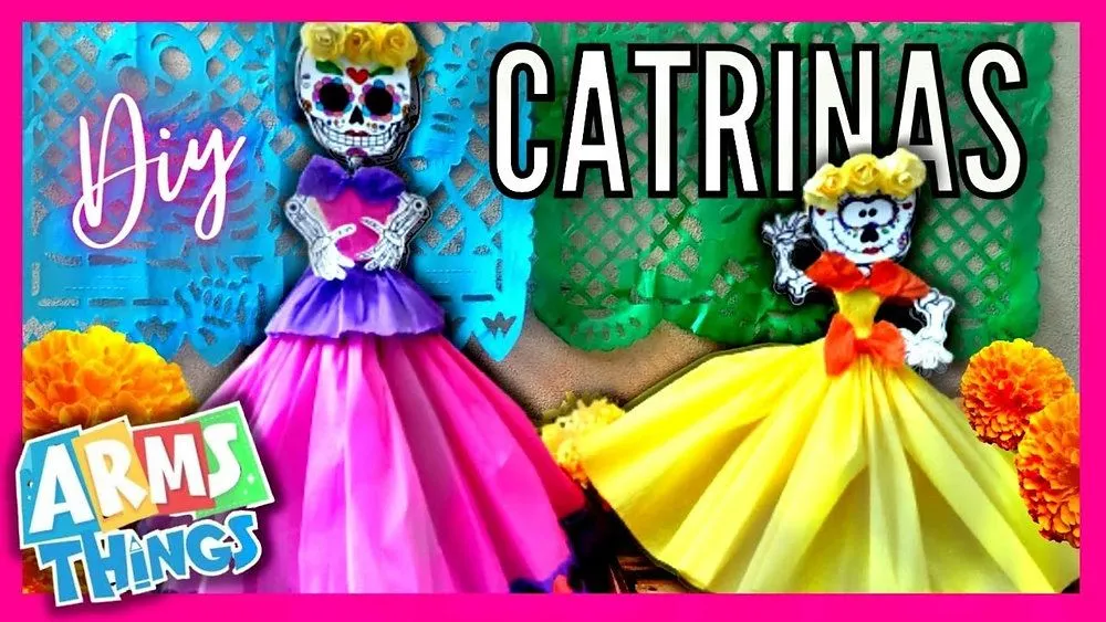 DIY: Cómo decorar una Calavera con Papel Crepé // Día de muertos //  Calaveritas de papel �